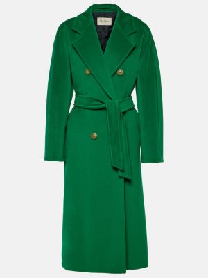 Kasmír gyapjú kabát Max Mara zöld