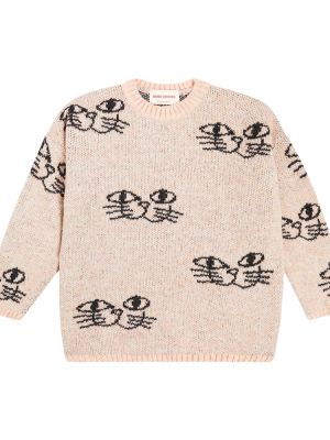 Jacquard strikkegenser for jenter Bobo Choses rosa