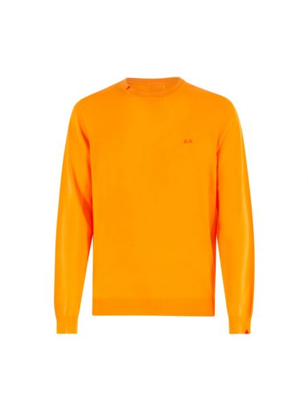 Haftowana bluza Sun68 pomarańczowa