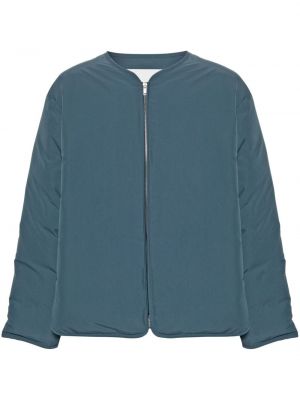 Pernata jakna s patentnim zatvaračem Jil Sander plava