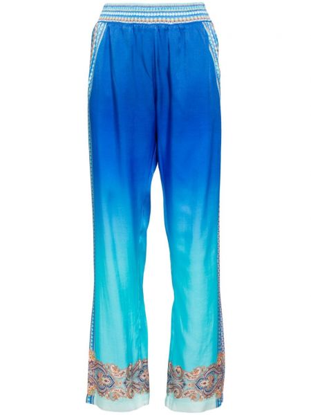 Rovné kalhoty s přechodem barev Hale Bob modré