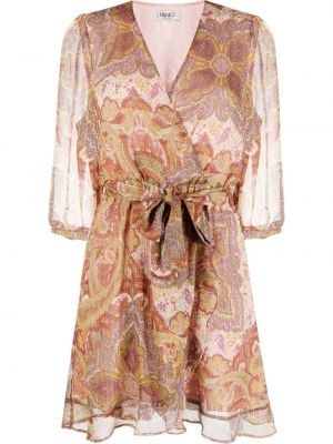 Paisley v-hals trykt dress Liu Jo rosa