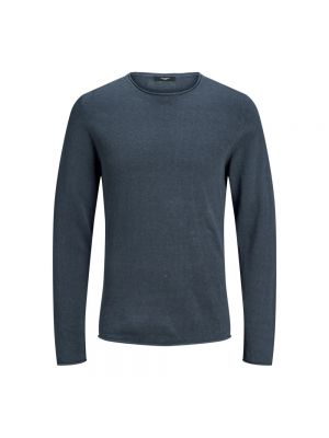 Sweter z długim rękawem Jack & Jones niebieski