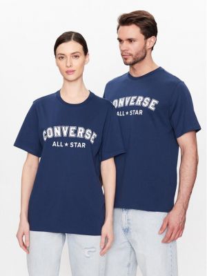 T-shirt à motif étoile Converse bleu