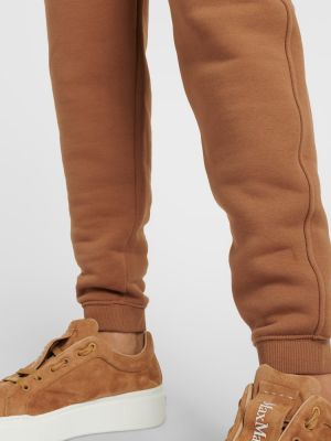 Pantalones de chándal de algodón 's Max Mara marrón