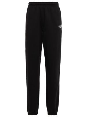 Pantaloni sport din bumbac Rotate Birger Christensen negru