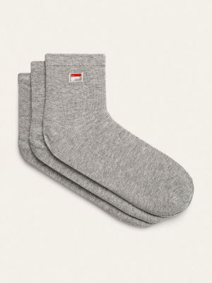 Чорапи за жартиери Fila сиво