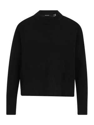 Viskózový nylonový priliehavý sveter Vero Moda Petite - čierna