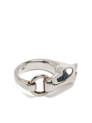 Gyűrű Hermès ezüstszínű