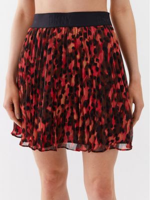 Plisované mini sukně Dkny červené