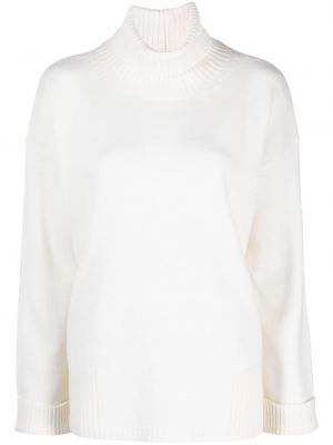 Вълнен пуловер Lorena Antoniazzi бяло