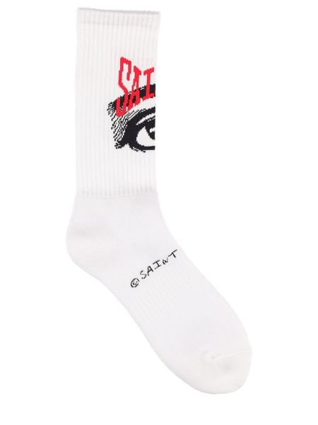 Памучни чорапи Saint Michael бяло