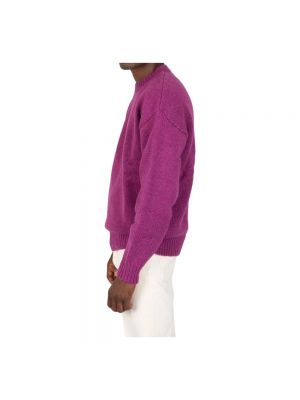 Sweter z alpaki Roberto Collina różowy