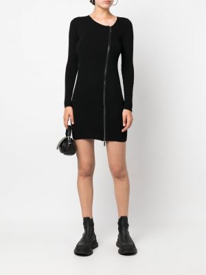 Mini šaty na zip Costume National Contemporary černé