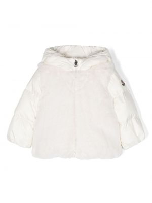 Applikation dunjakke for piger Moncler Enfant hvid