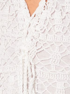 Mini robe en coton Anna Kosturova blanc