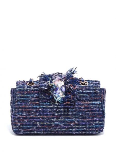 Sac bandoulière en tweed Chanel Pre-owned violet