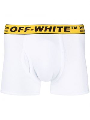 Bavlněné boxerky Off-white - bílá
