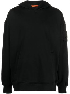 Bluza z kapturem bawełniana Moose Knuckles czarna