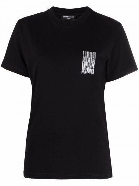 T-shirt mit print Balenciaga schwarz
