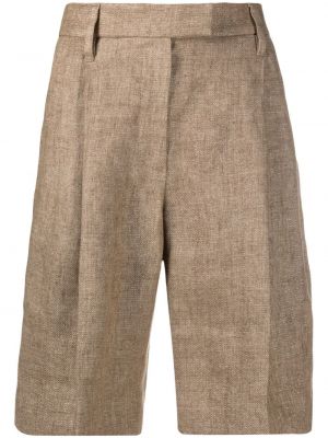 Pantaloncini plissettati Brunello Cucinelli beige