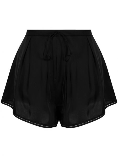 Shorts taille haute Saint Laurent noir