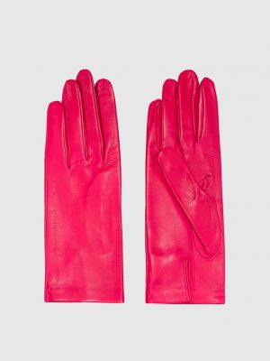 Кожаные перчатки Sermoneta Gloves розовые