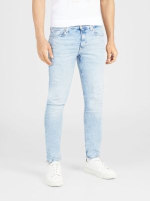 Дънки Calvin Klein Jeans светлосиньо