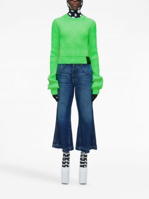 Sweter z okrągłym dekoltem Marc Jacobs zielony