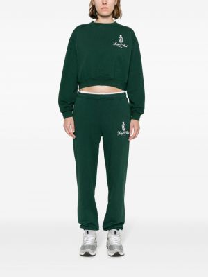 Sweatshirt aus baumwoll mit print Sporty & Rich grün