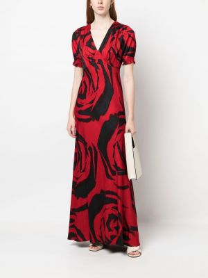 Robe de soirée à imprimé Dvf Diane Von Furstenberg rouge