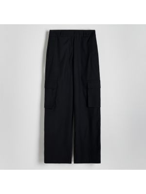 Cargo kalhoty s kapsami Reserved černé
