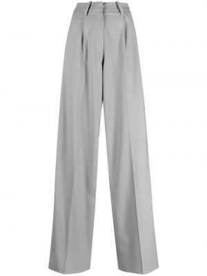 Plisované rovné kalhoty Iro šedé