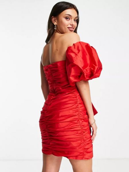 Асимметричное платье мини с бантом Forever New красное