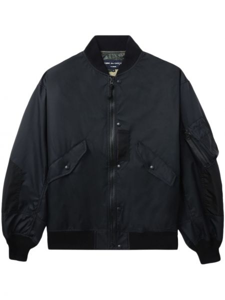 Bomber jakna s patentnim zatvaračem Comme Des Garçons Homme crna