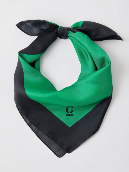 Шелковый шарф Closed зеленый