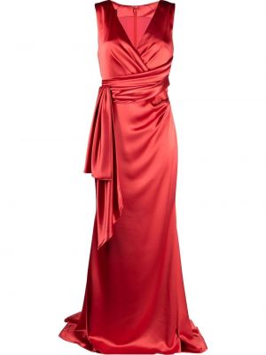 Вечерна рокля без ръкави Talbot Runhof червено