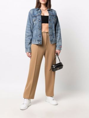 Spodnie Céline Pre-owned brązowe