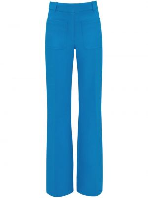 Spodnie Victoria Beckham niebieskie