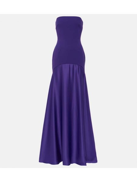 Satin maxi kjole Solace London lilla