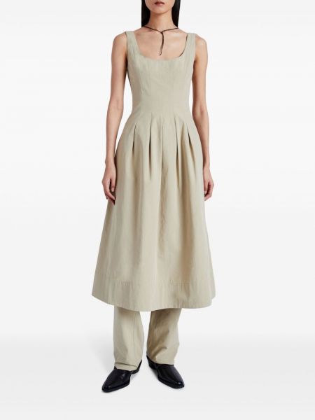 Plisované bavlněné páskové šaty Proenza Schouler White Label