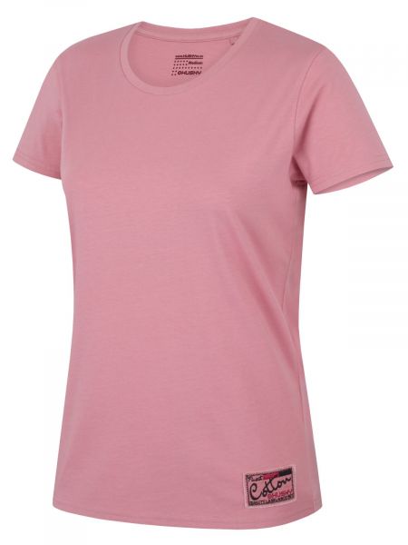 Βαμβακερή μπλούζα Husky ροζ