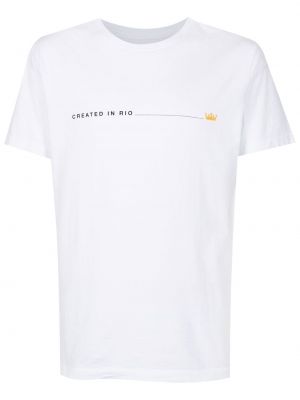 T-krekls ar apdruku Osklen balts