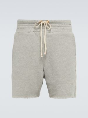 Pantaloncini di cotone Les Tien grigio