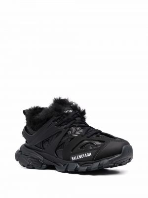Sneakersy z futerkiem Balenciaga Track czarne
