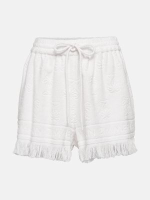 Pantaloncini di cotone Zimmermann bianco