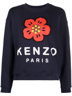 Raštuotas gėlėtas džemperis Kenzo mėlyna