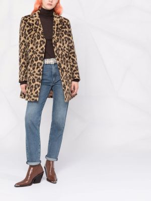 Abrigo con botones leopardo Etro marrón