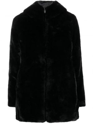 Γυναικεία παλτό με κουκούλα Save The Duck μαύρο