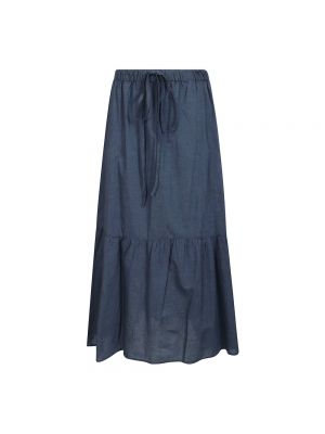 Długa spódnica z wysoką talią Aspesi niebieska